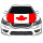 The World Cup Canada Flag Car Hood flag 100*150cm Canada Car Bonnet Banner